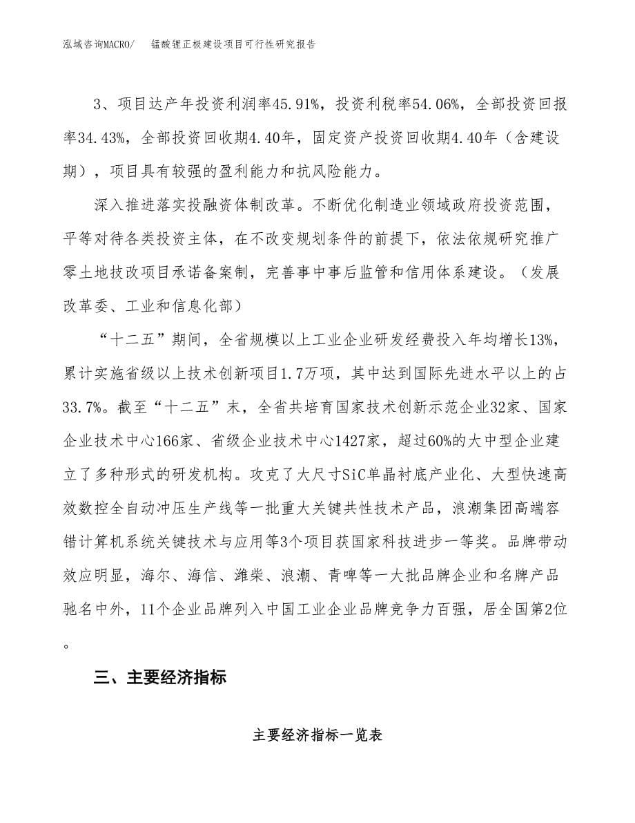 锰酸锂正极建设项目可行性研究报告（32亩）.docx_第5页