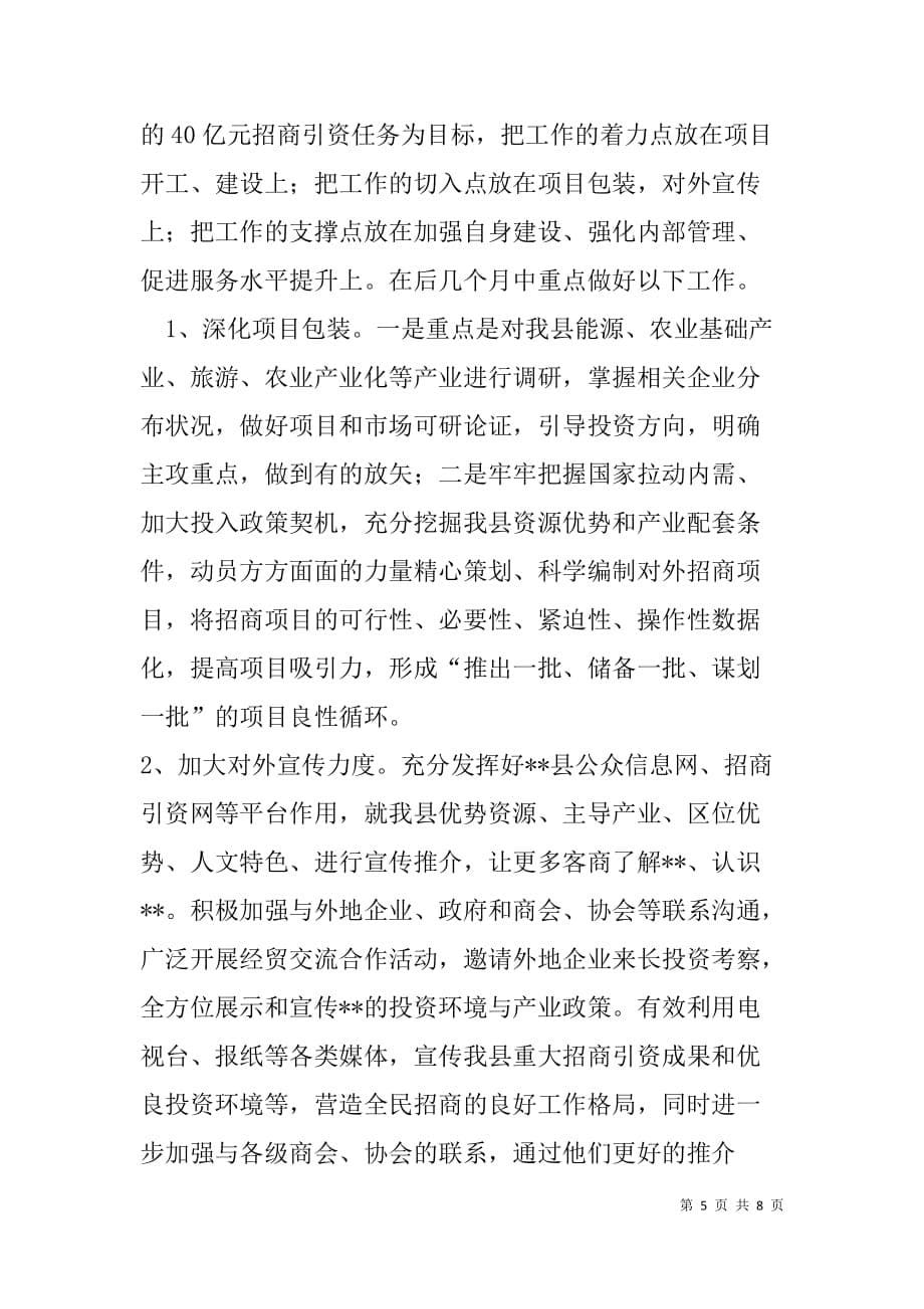 副县长关于招商引资工作汇报材料.doc_第5页