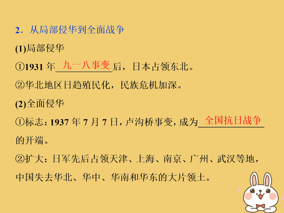 （通用版）2020版高考历史大一轮复习 第三单元 近代中国反侵略、求民主的潮流 第8讲 抗日战争和解放战争课件_第4页