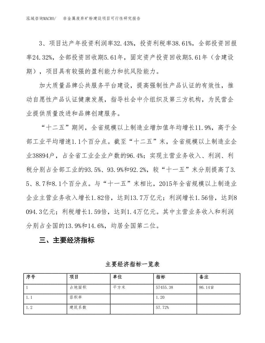 非金属废弃矿粉建设项目可行性研究报告（86亩）.docx_第5页