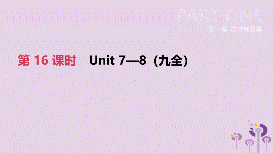 （河北专版）2019中考英语高分复习 第一篇 教材梳理篇 第16课时 units 7-8（九全）课件 （新版）冀教版_第2页