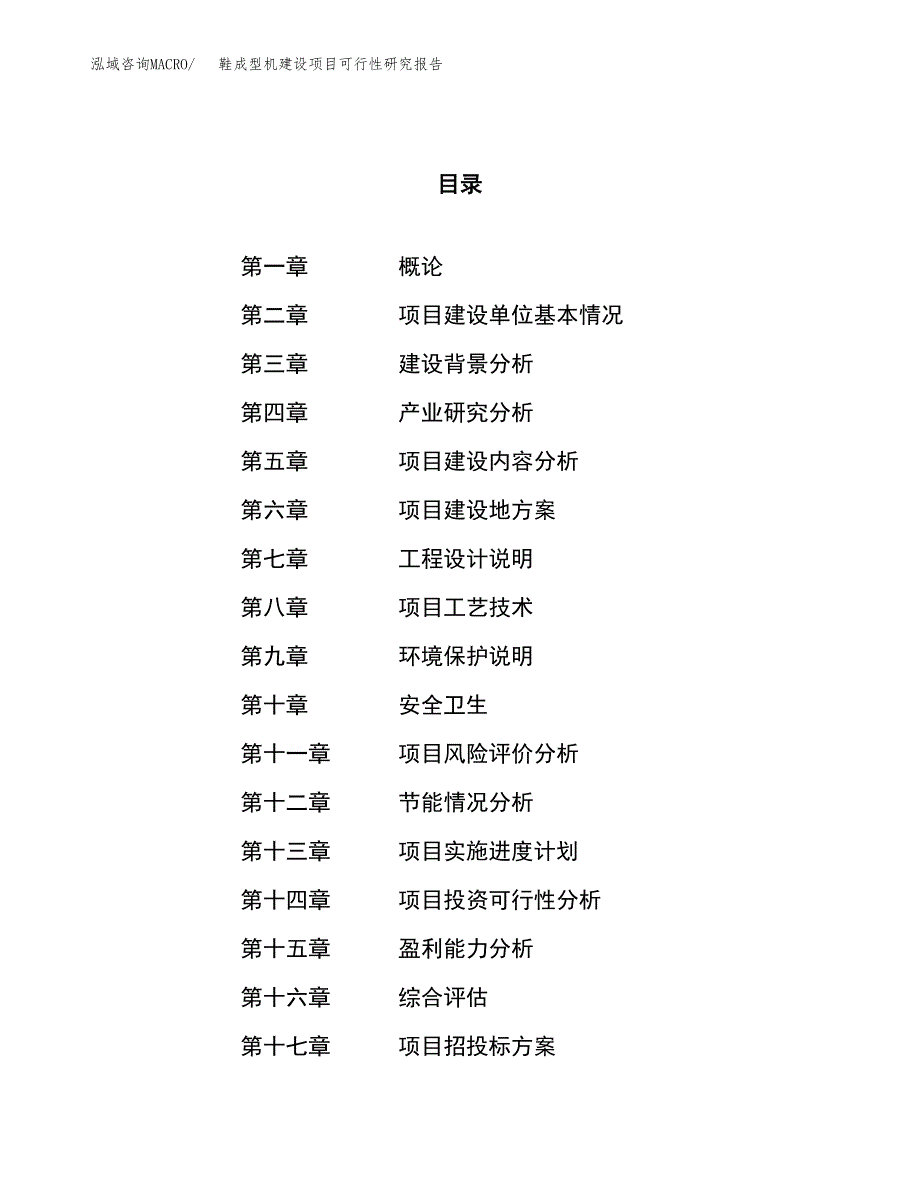 鞋成型机建设项目可行性研究报告（10亩）.docx_第1页