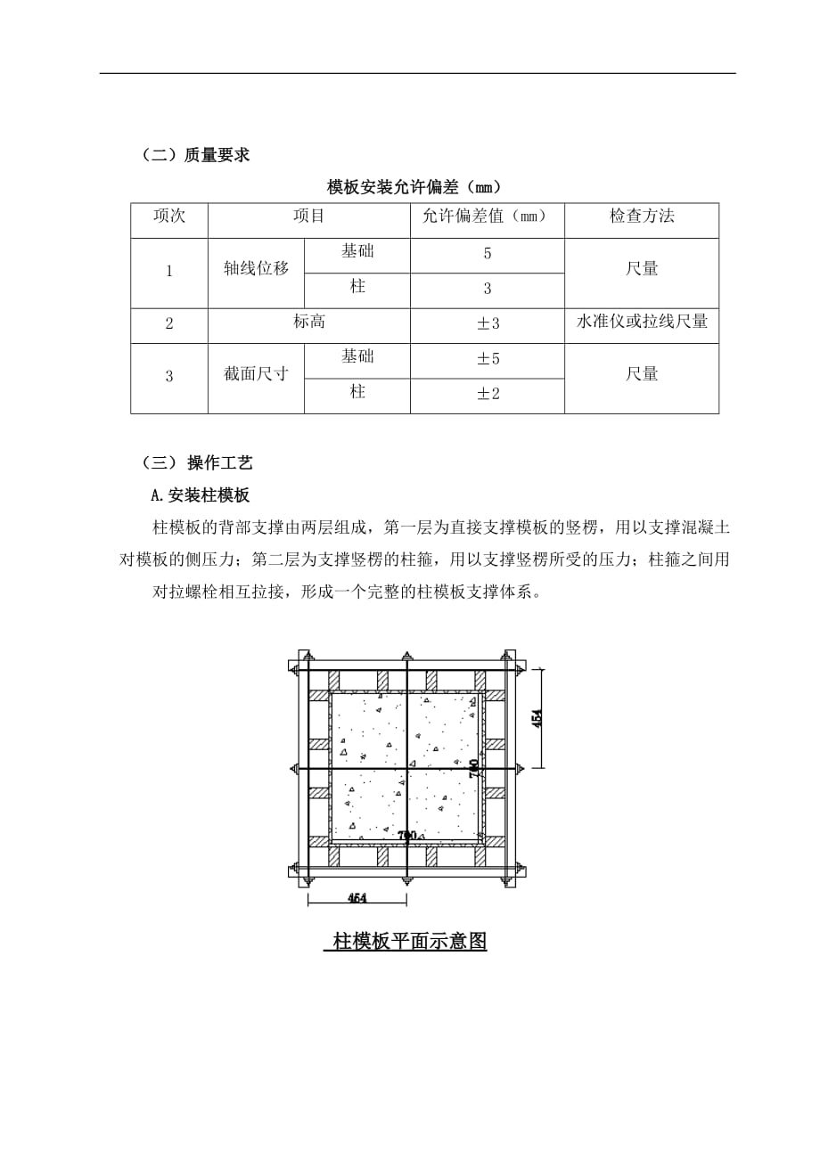 钢结构独立柱模板工程施工方案_第3页