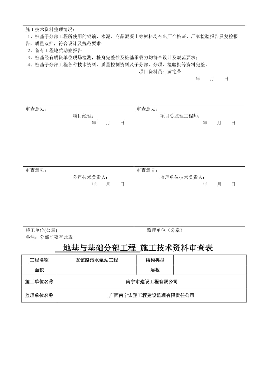 施工技术资料审查表填写实例_第2页