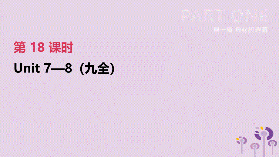 （河北专版）2019中考英语高分复习 第一篇 教材梳理篇 第18课时 units 7-8（九全）课件 人教新目标版_第2页