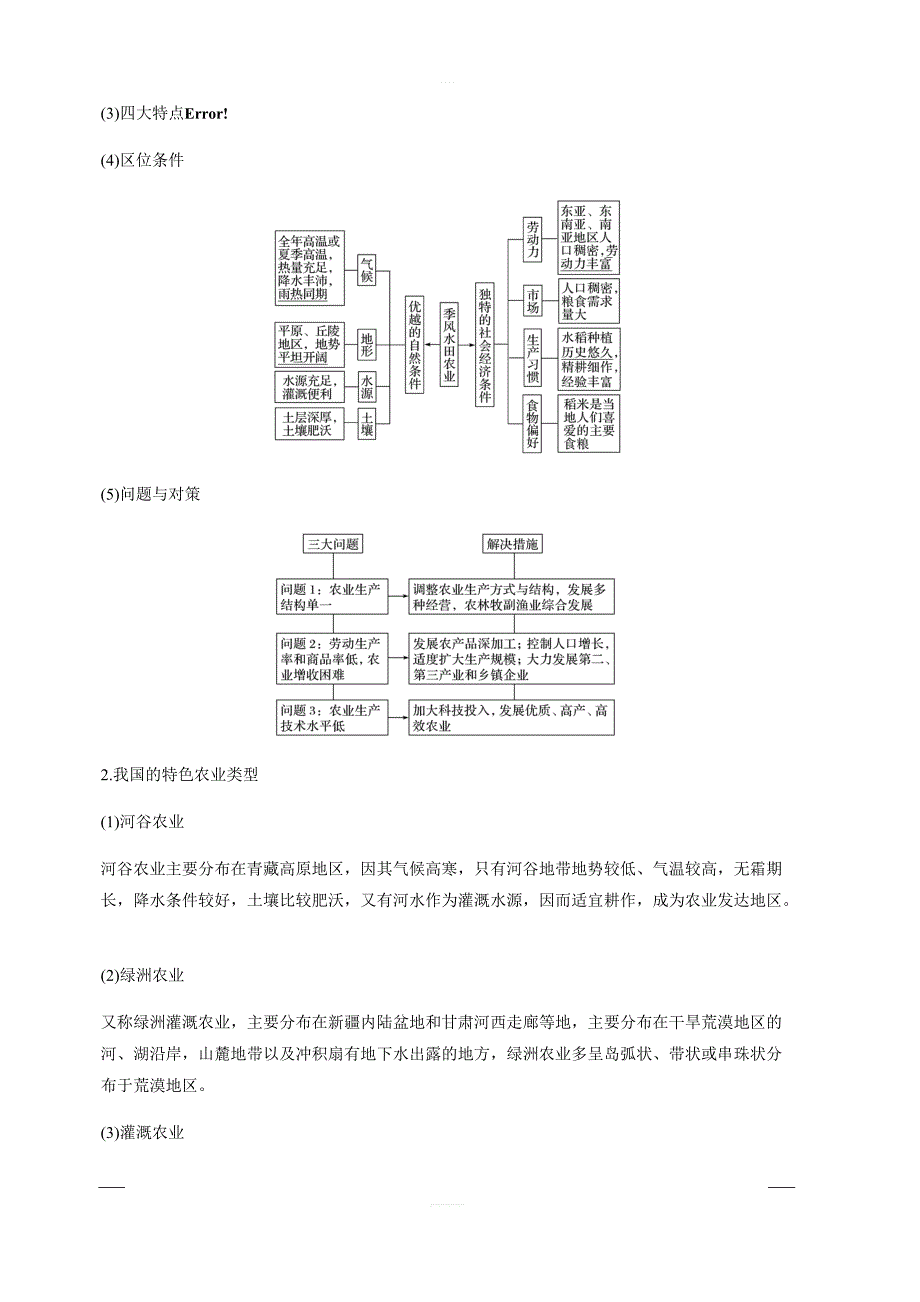 2020版高考地理人教版总复习讲义：必修2第三章农业地域的形成与发展第20讲含答案_第2页