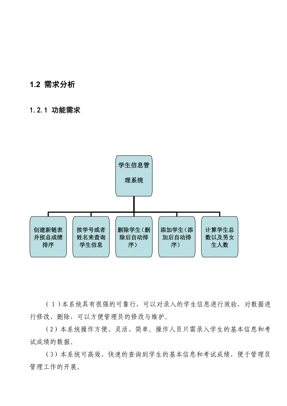 最新学生信息管理系统项目报告书_第4页