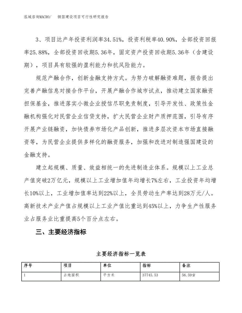 铜箔建设项目可行性研究报告（57亩）.docx_第5页