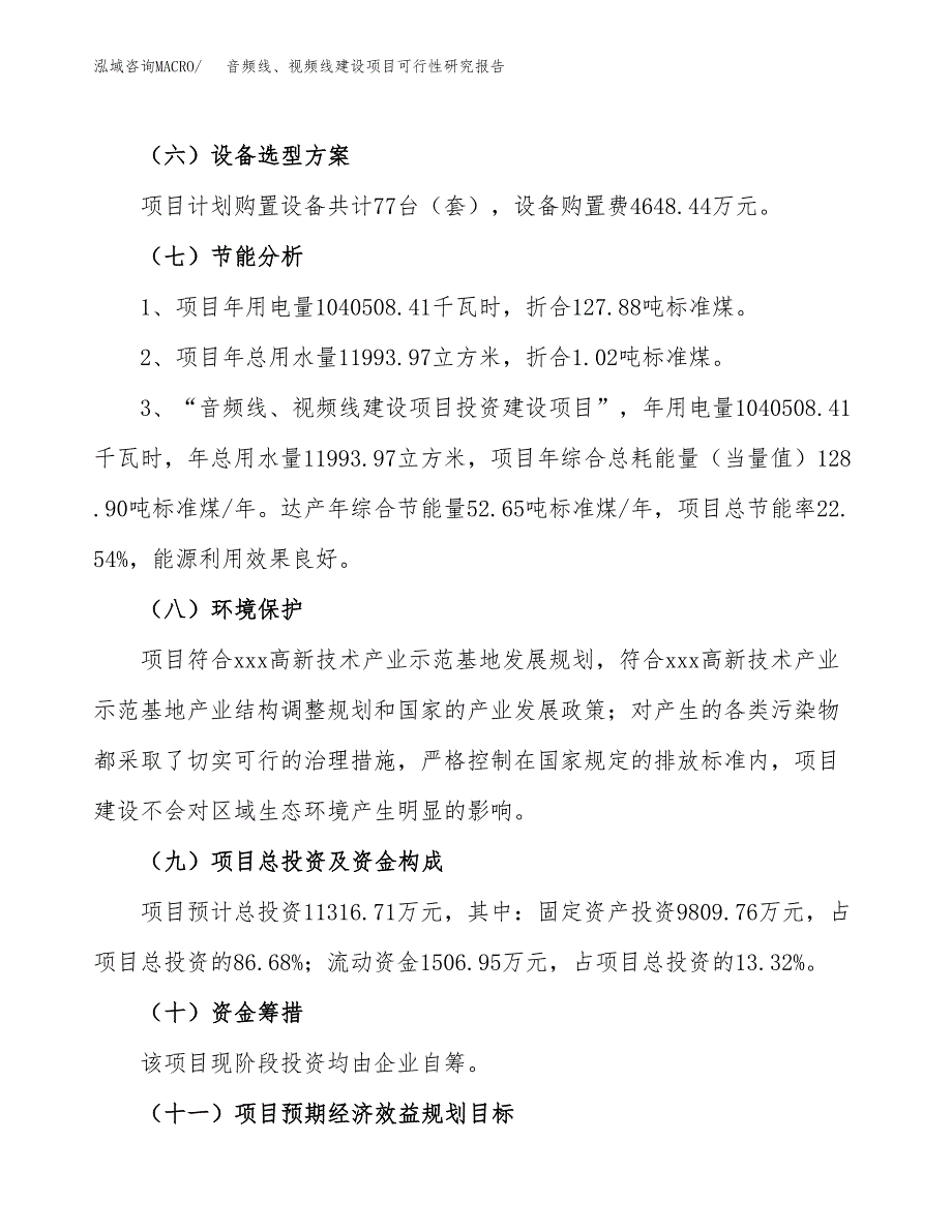 音频线、视频线建设项目可行性研究报告（53亩）.docx_第3页