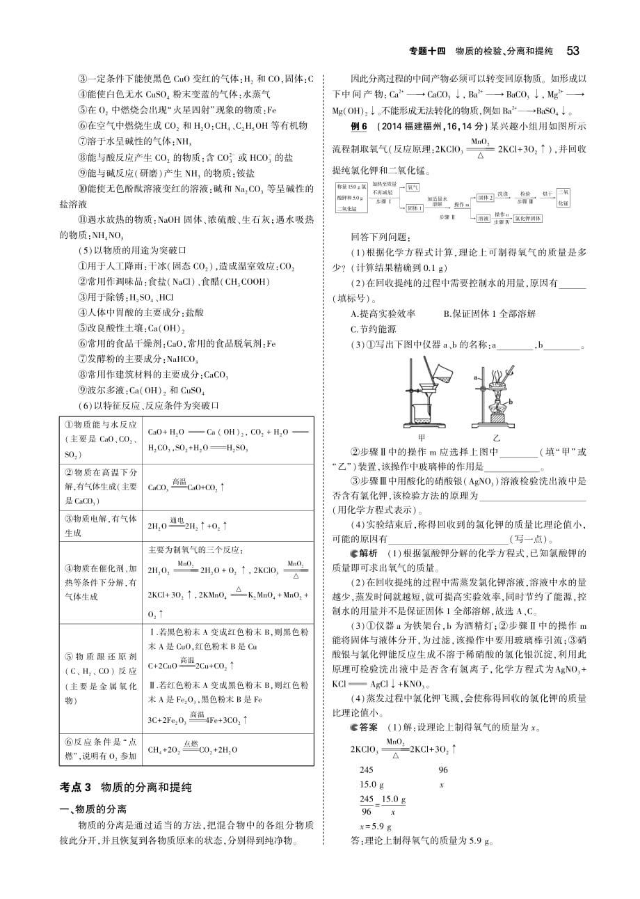 （广东专用）2019年中考化学复习 专题十四 物质的检验、分离和提纯（讲解部分）素材（pdf）_第4页