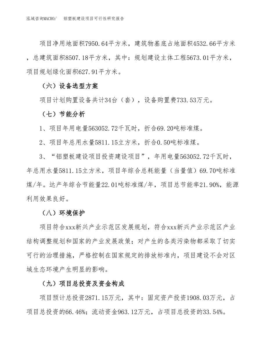 铝塑板建设项目可行性研究报告（12亩）.docx_第3页