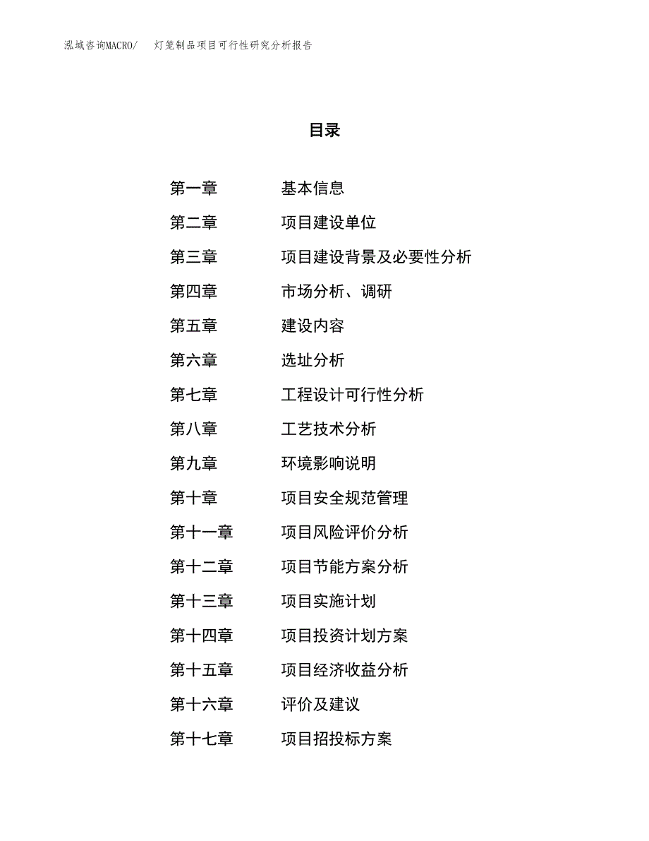 项目公示_灯笼制品项目可行性研究分析报告.docx_第1页