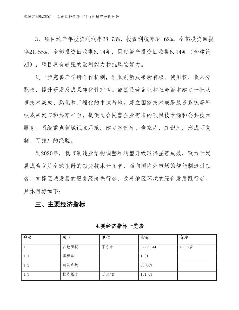 项目公示_心电监护仪项目可行性研究分析报告.docx_第5页