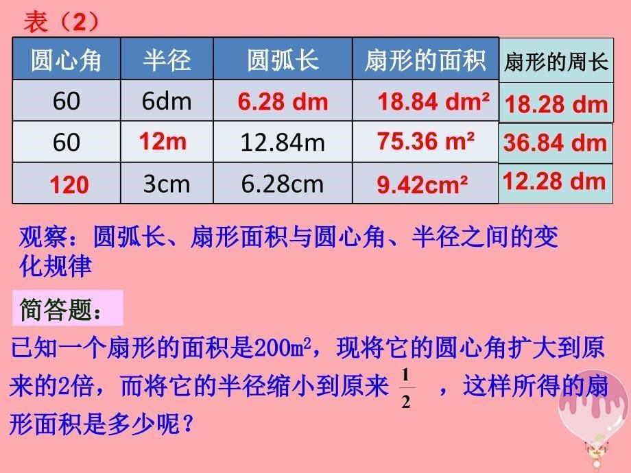 2017秋六年级数学上册 第四章 圆和扇形复习课件 沪教版_第5页