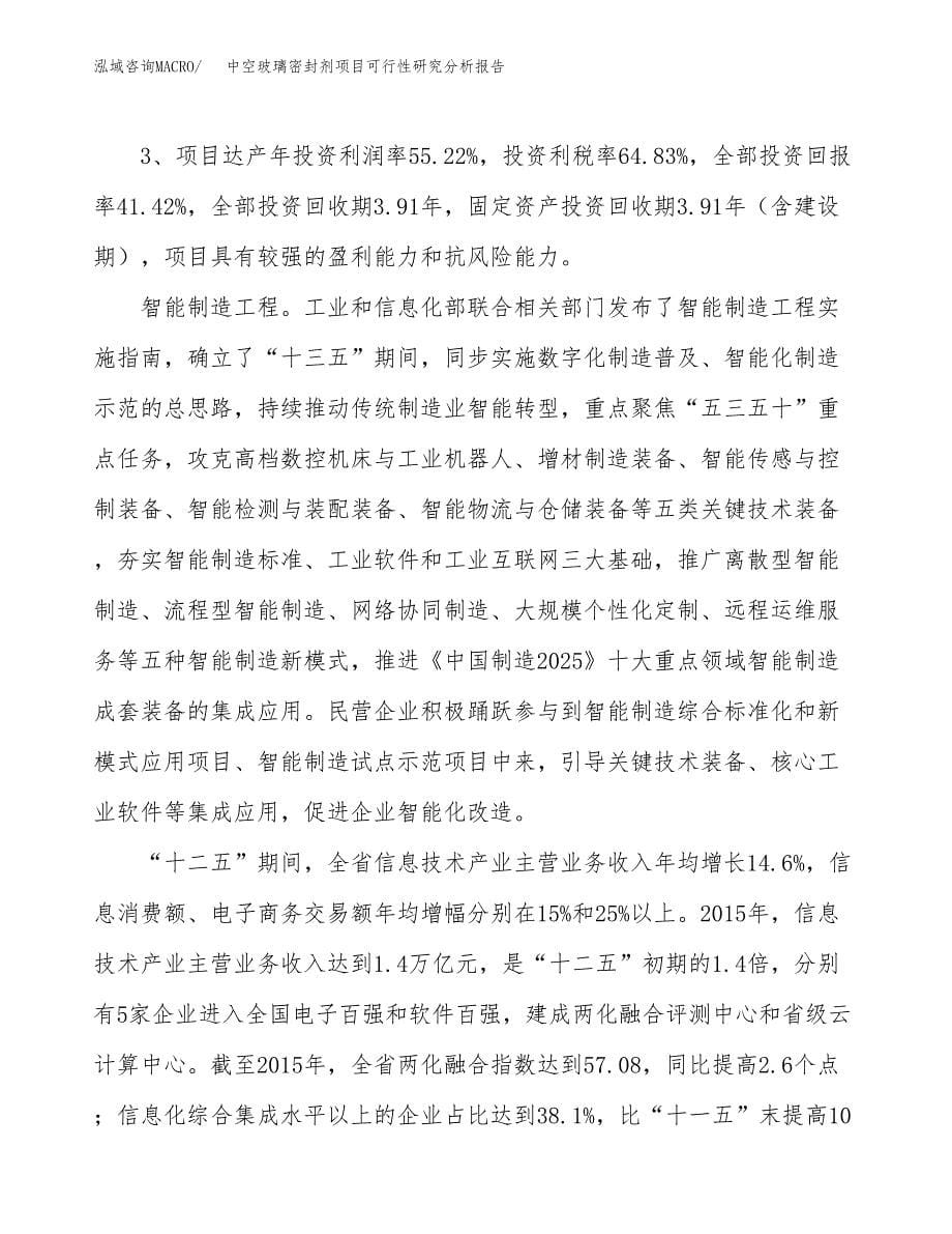 项目公示_中空玻璃密封剂项目可行性研究分析报告.docx_第5页