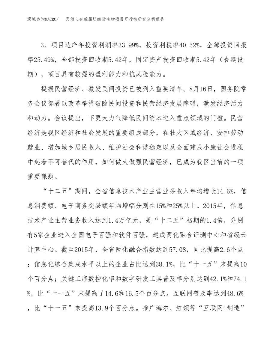 项目公示_天然与合成脂肪酸衍生物项目可行性研究分析报告.docx_第5页