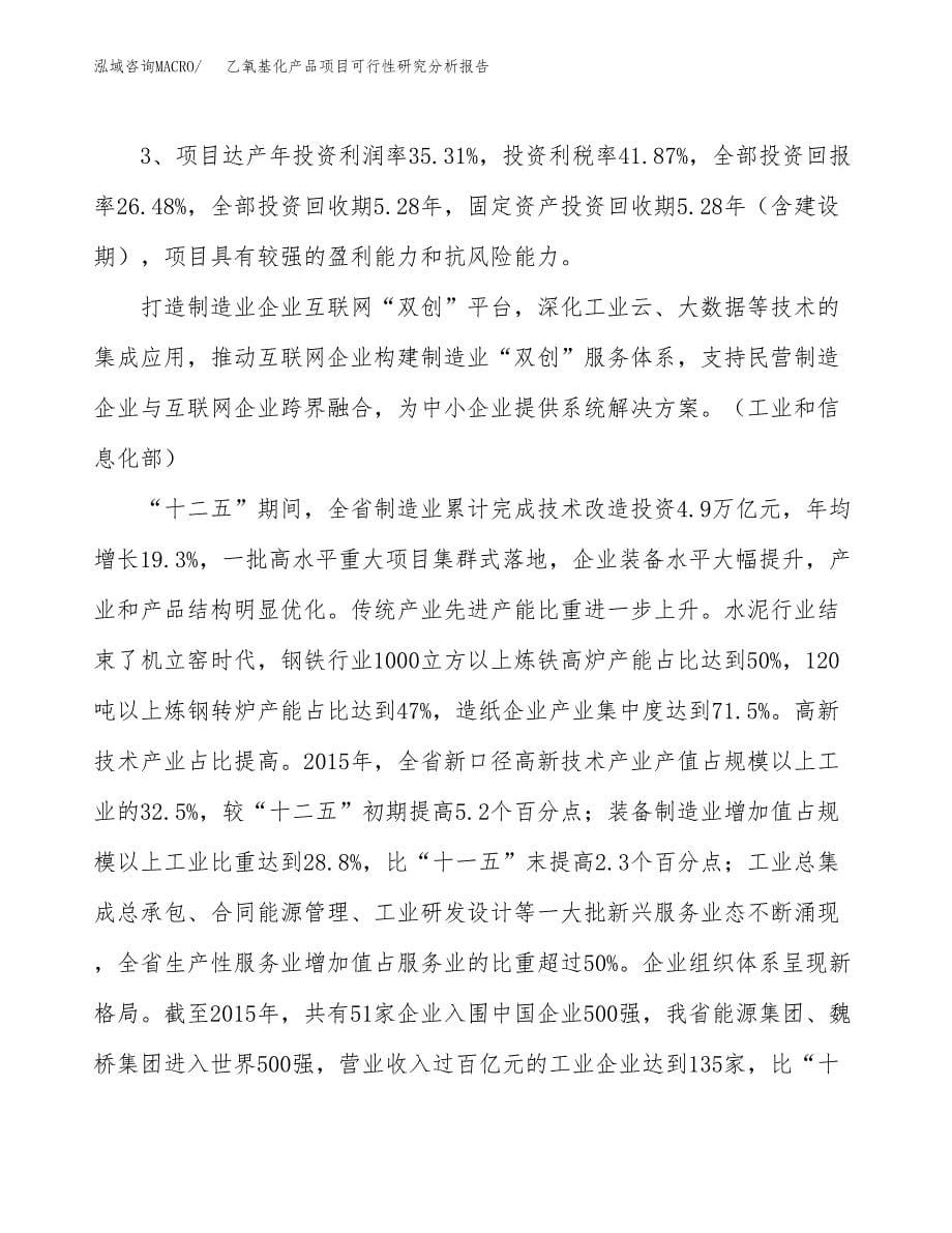 项目公示_乙氧基化产品项目可行性研究分析报告.docx_第5页