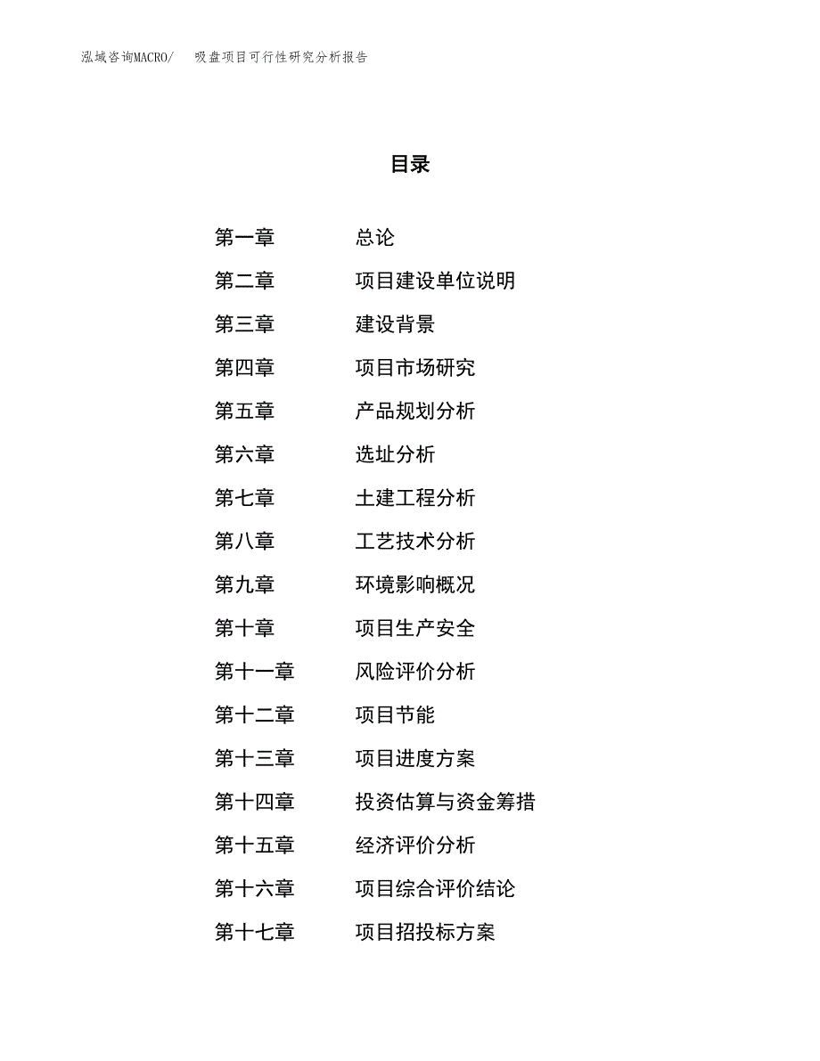 项目公示_吸盘项目可行性研究分析报告.docx_第1页