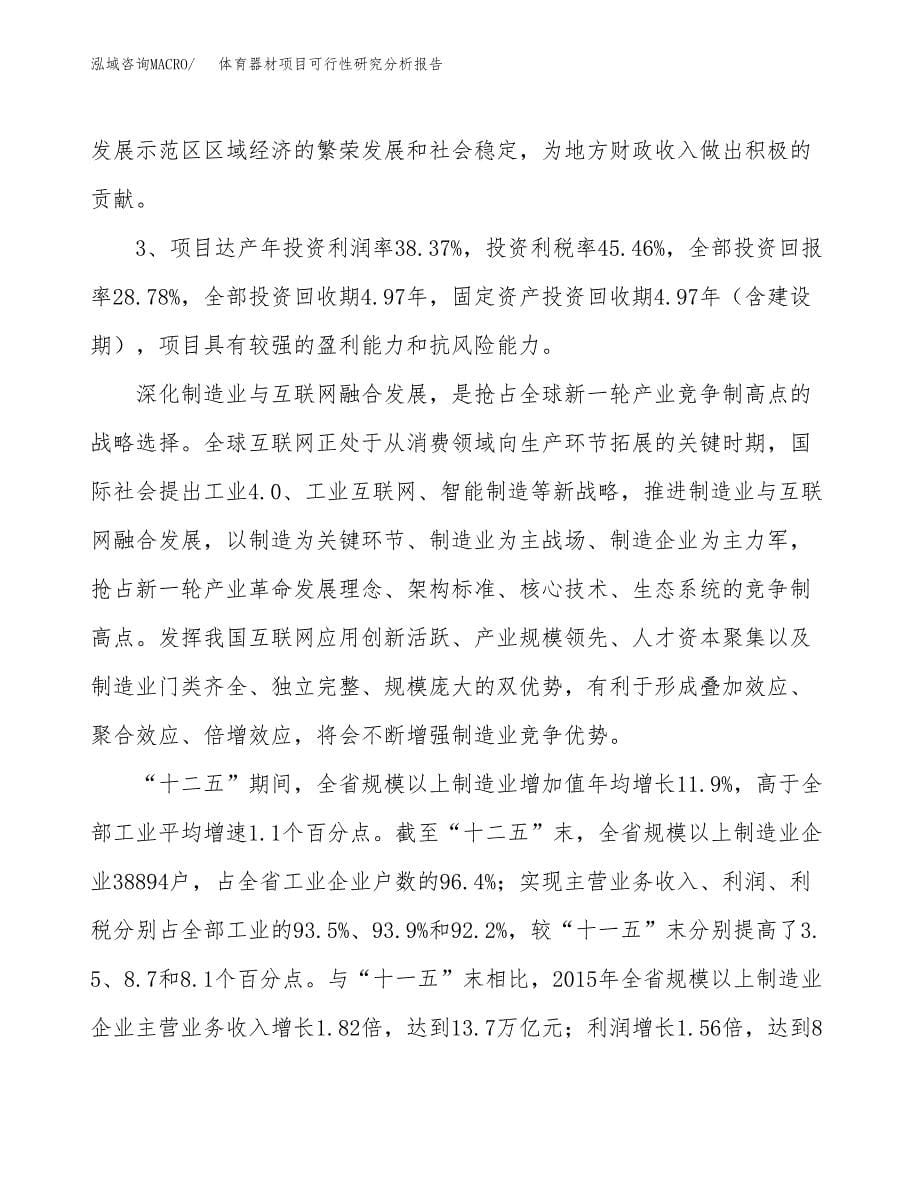 项目公示_体育器材项目可行性研究分析报告.docx_第5页