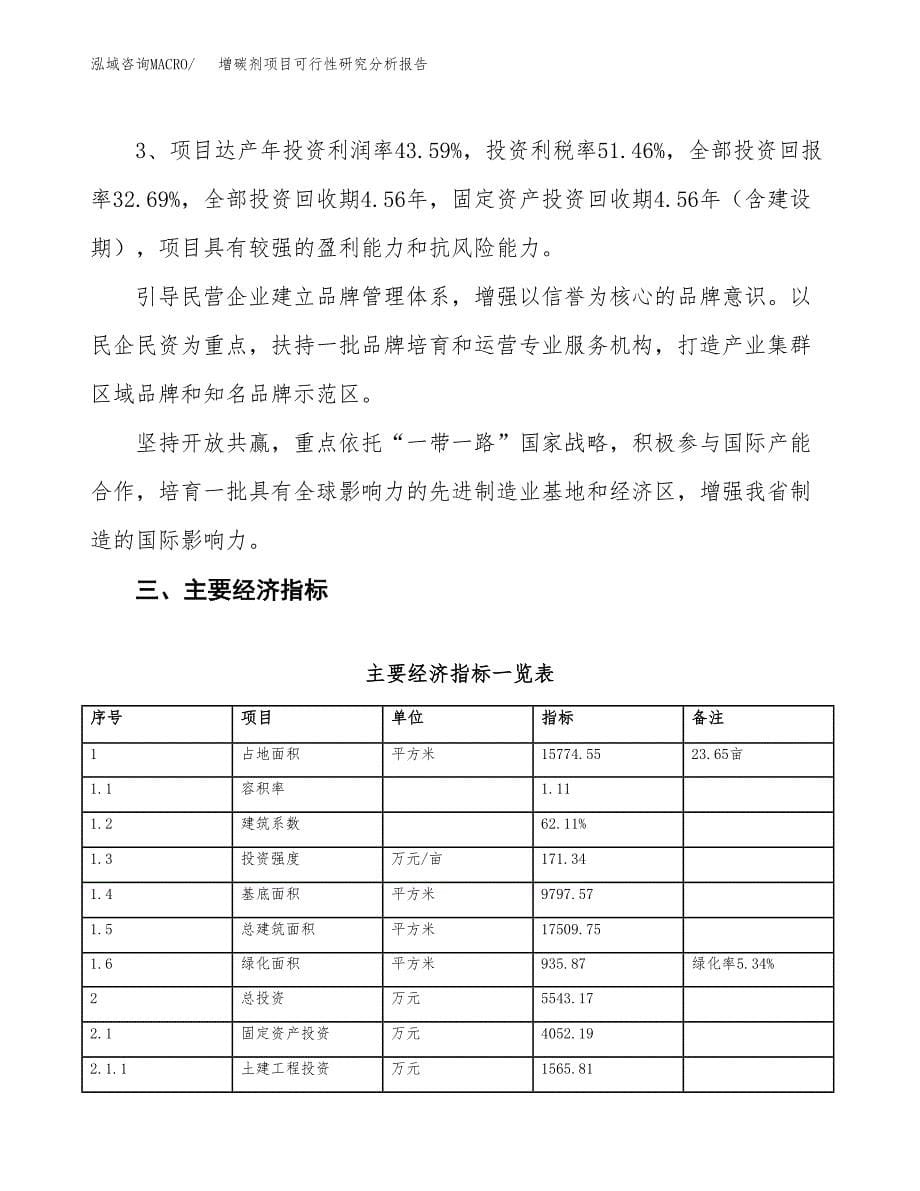 项目公示_增碳剂项目可行性研究分析报告.docx_第5页