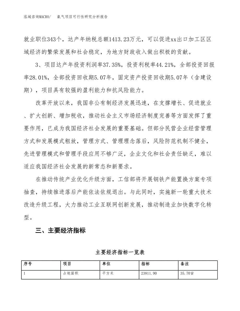 项目公示_氨气项目可行性研究分析报告.docx_第5页