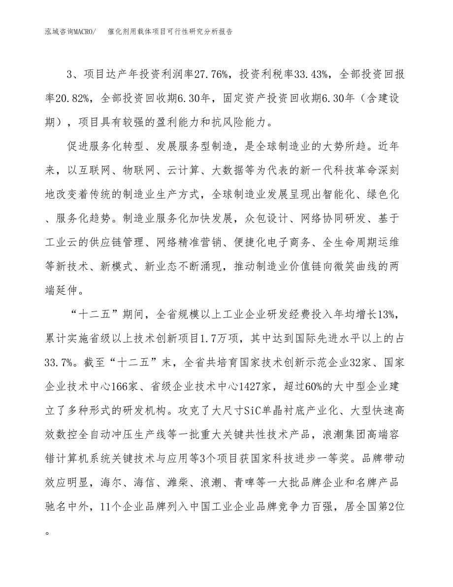 项目公示_催化剂用载体项目可行性研究分析报告.docx_第5页