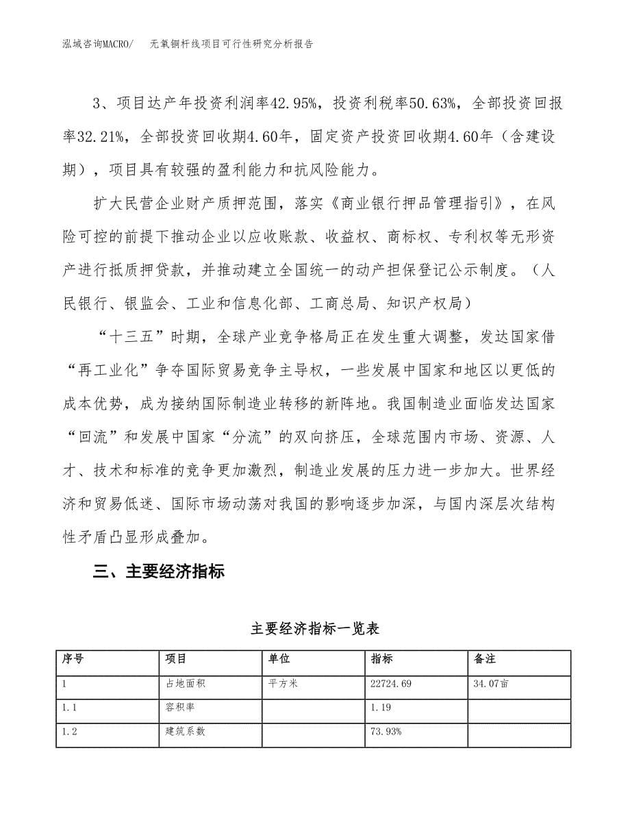 项目公示_无氧铜杆线项目可行性研究分析报告.docx_第5页