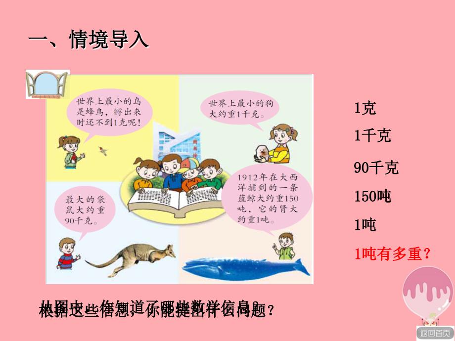 2017秋三年级数学上册 第一单元 2吨的认识课件 青岛版_第2页