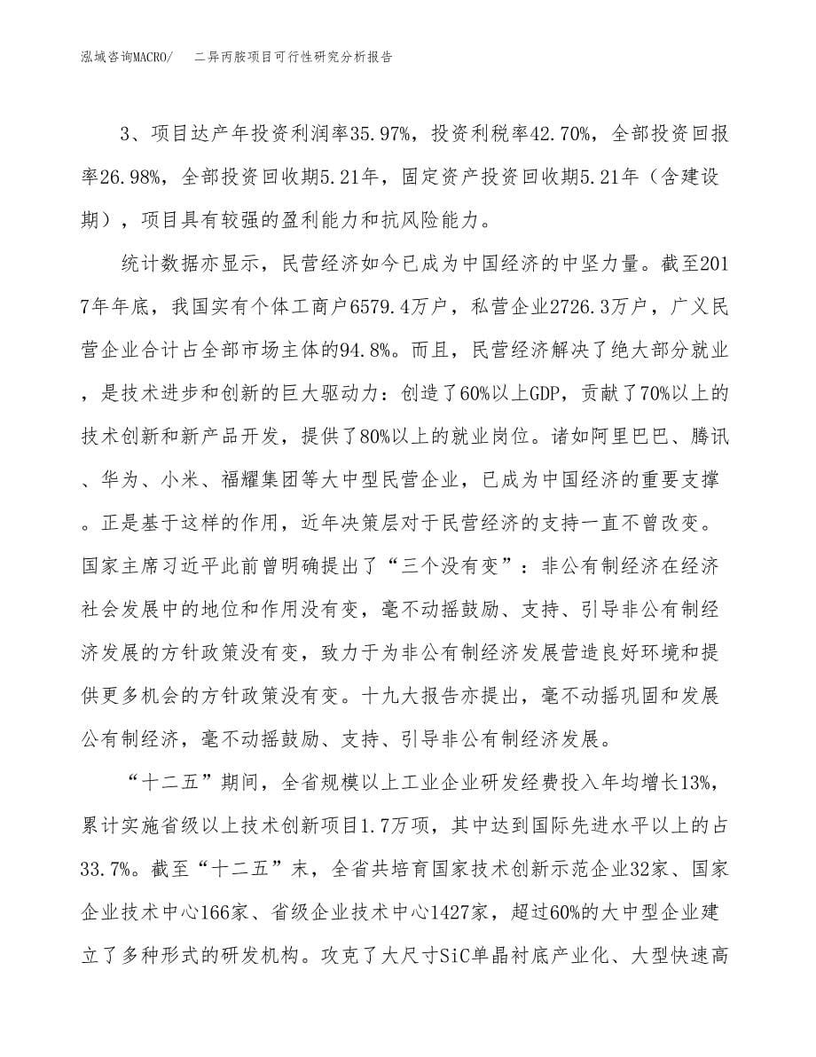 项目公示_二异丙胺项目可行性研究分析报告.docx_第5页