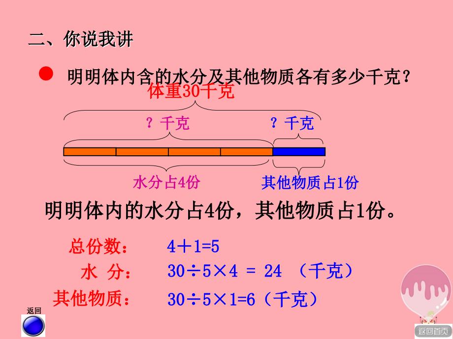 2017秋六年级数学上册 第四单元 按比例分配（信息窗2）教学课件 青岛版_第4页