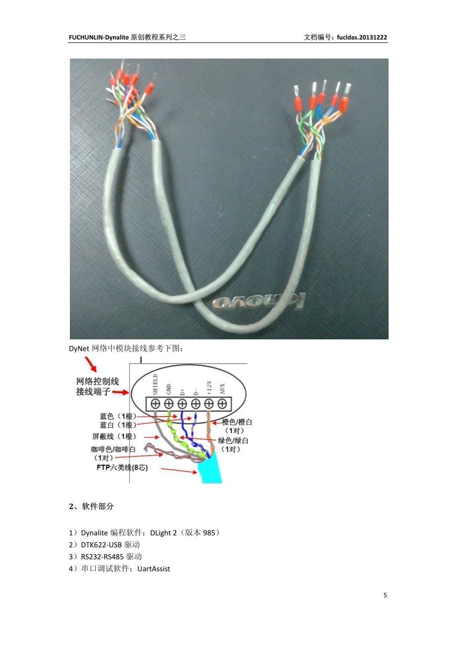 dynalite邦奇智能照明设备调试实验教程(修改稿)_第5页