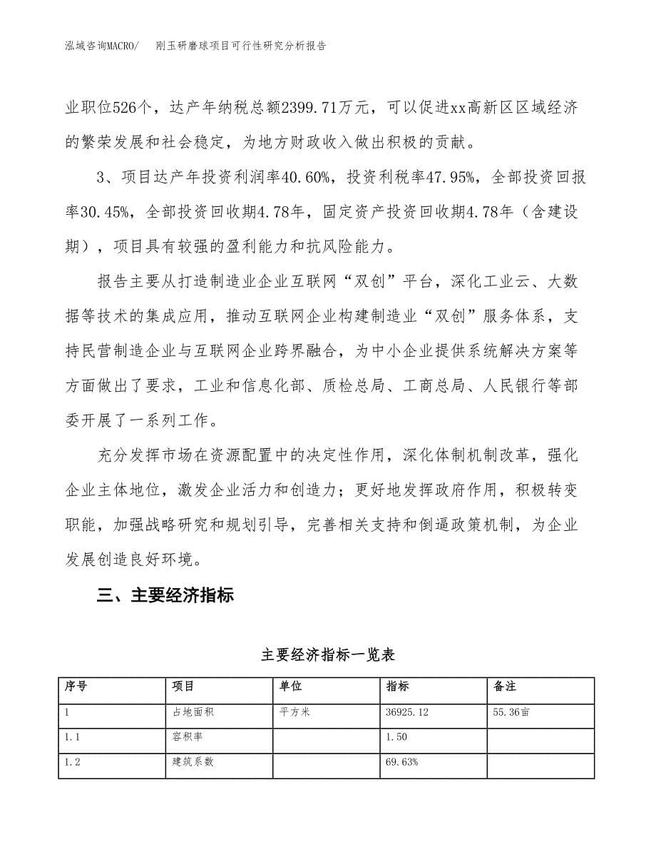 项目公示_刚玉研磨球项目可行性研究分析报告.docx_第5页