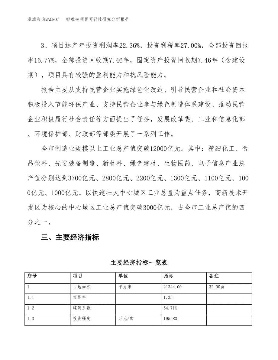 项目公示_标准砖项目可行性研究分析报告.docx_第5页