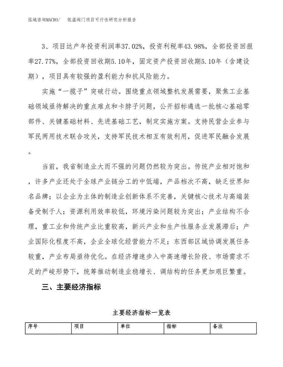 项目公示_低温阀门项目可行性研究分析报告.docx_第5页