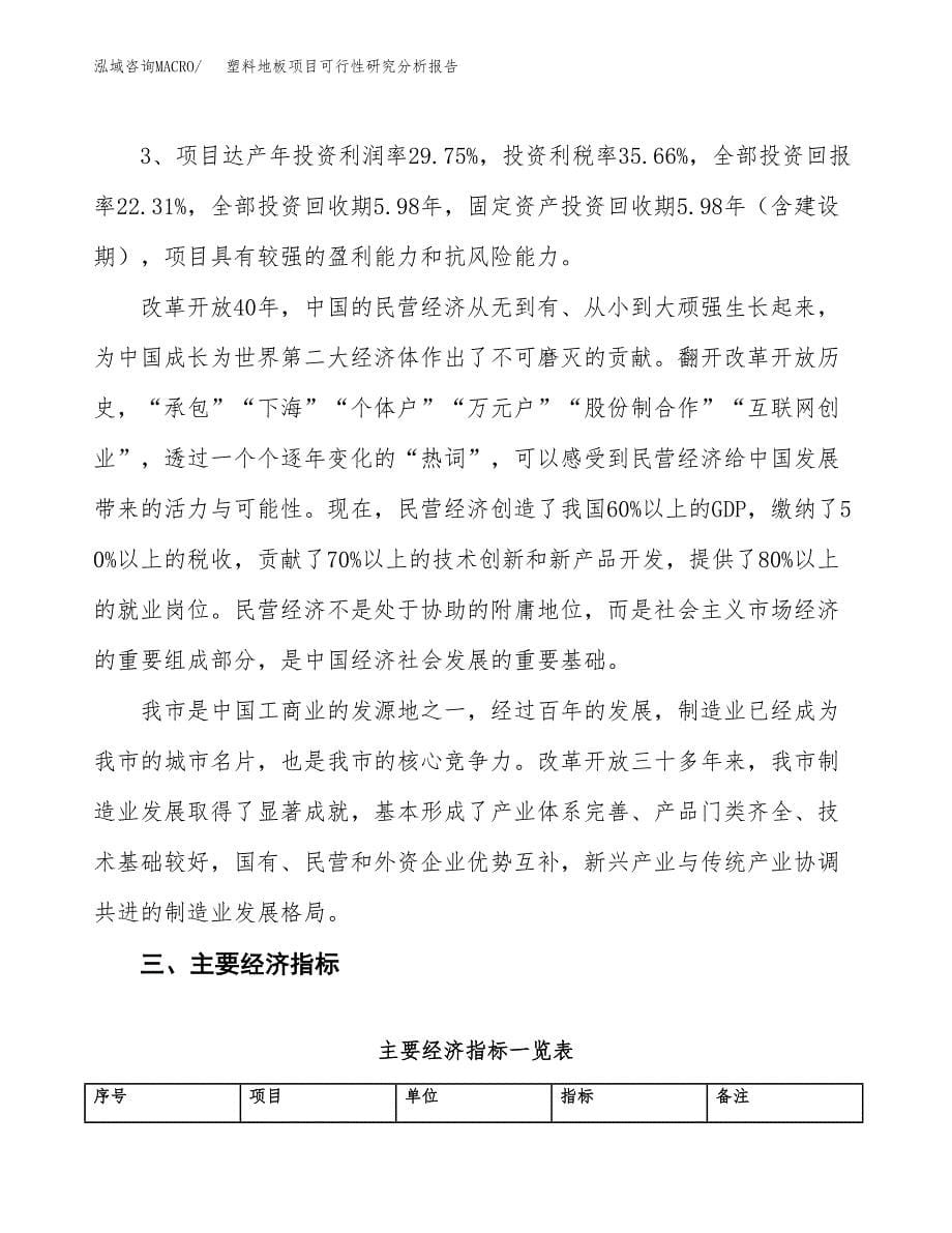 项目公示_塑料地板项目可行性研究分析报告.docx_第5页