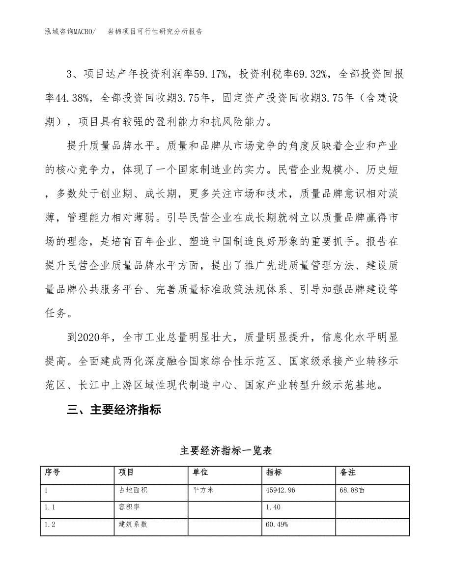 项目公示_岩棉项目可行性研究分析报告.docx_第5页