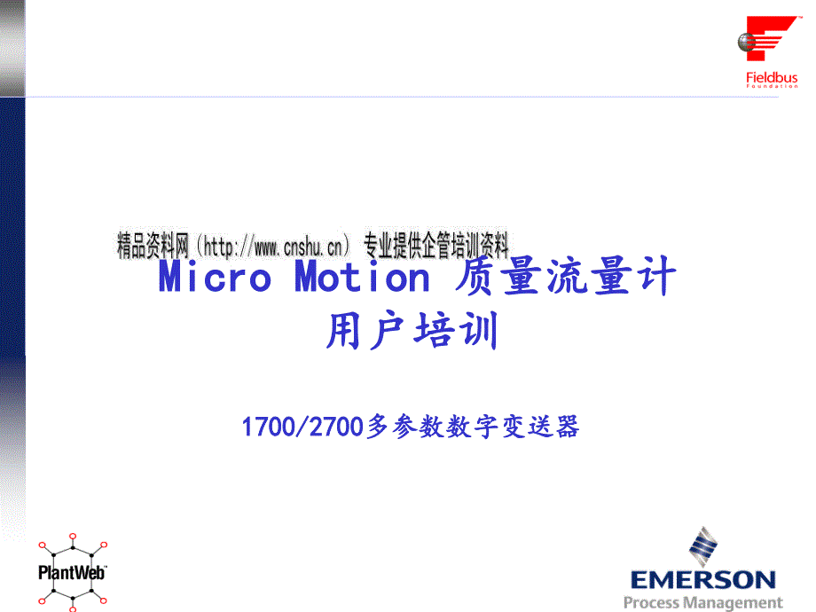 Micro Motion 质量流量计设备培训资料_第1页