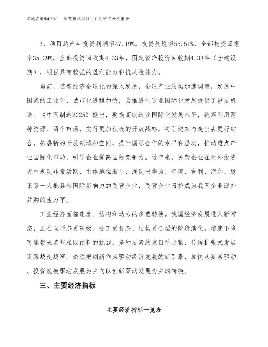 项目公示_棉花糖机项目可行性研究分析报告.docx_第5页