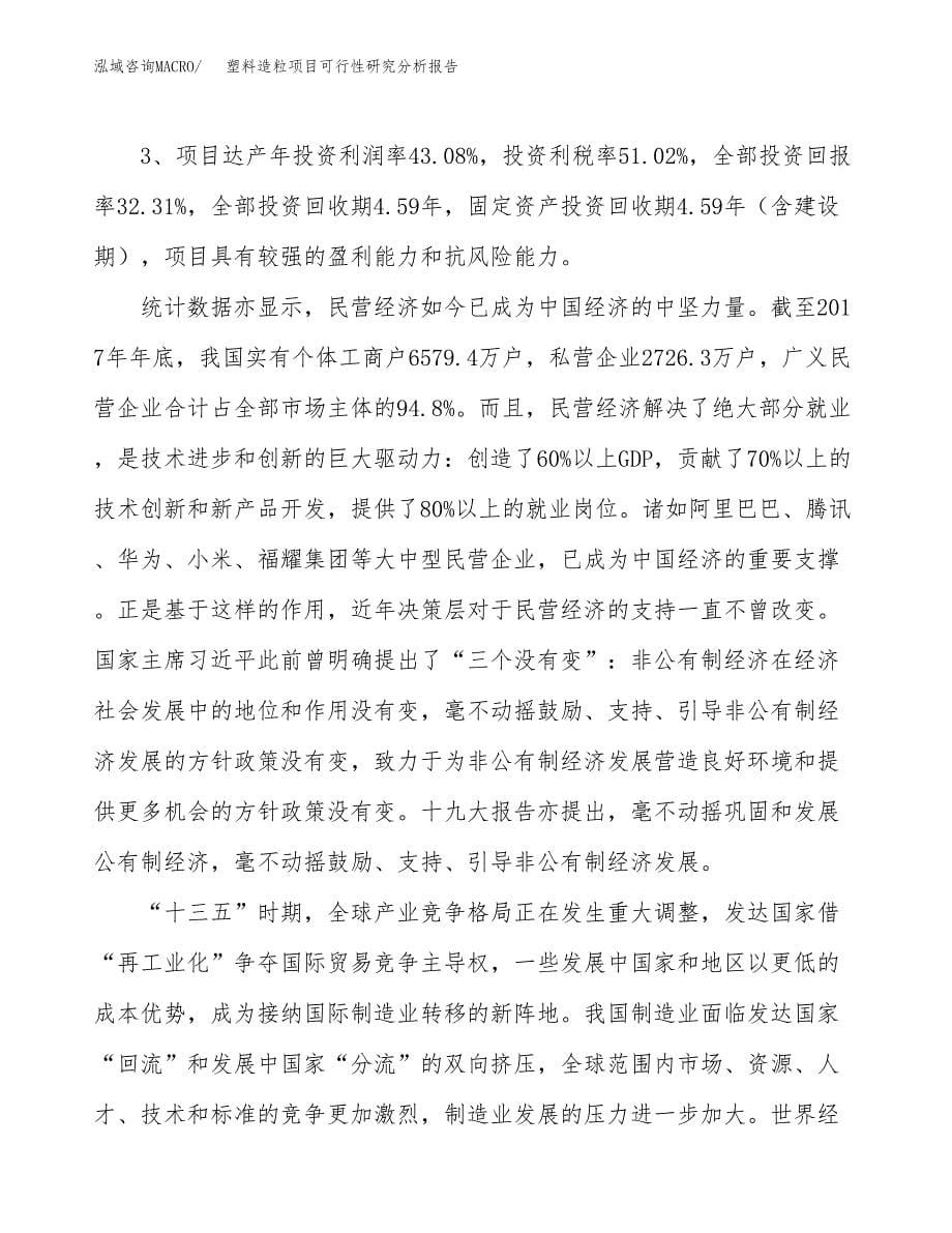 项目公示_塑料造粒项目可行性研究分析报告.docx_第5页