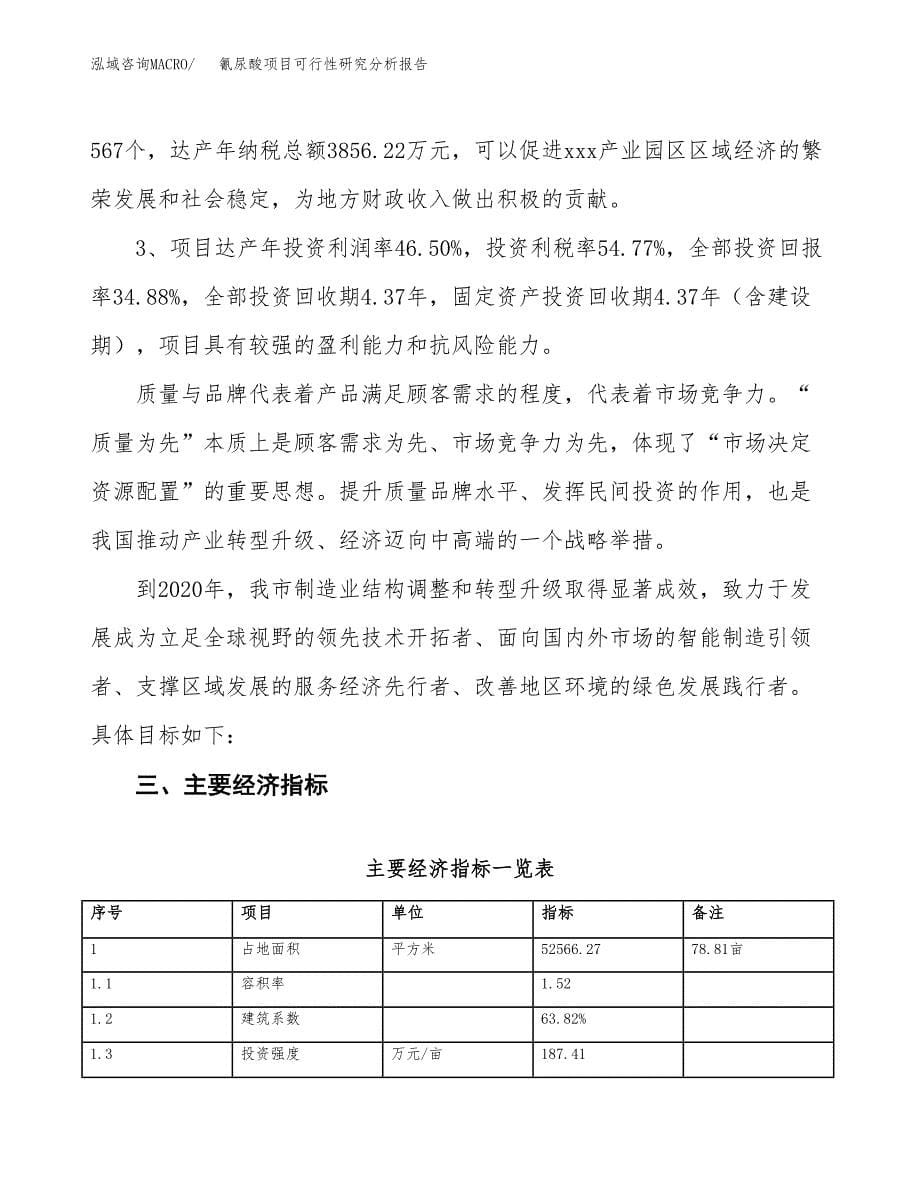 项目公示_氰尿酸项目可行性研究分析报告.docx_第5页