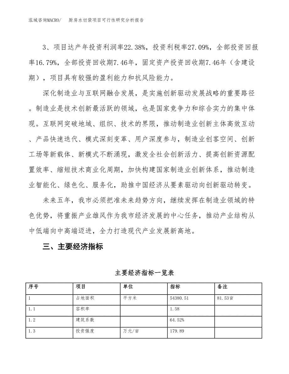 项目公示_厨房水切袋项目可行性研究分析报告.docx_第5页