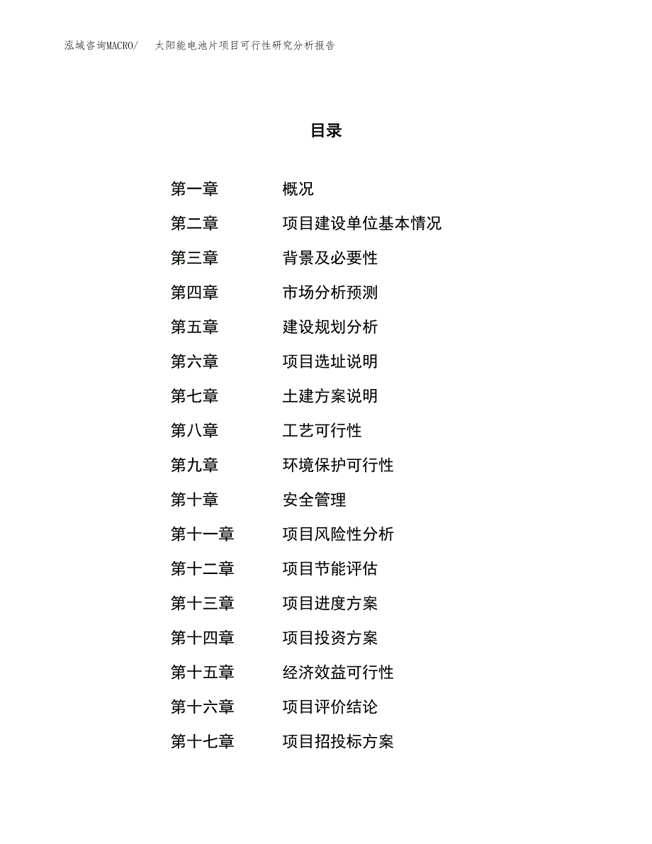 项目公示_太阳能电池片项目可行性研究分析报告.docx_第1页