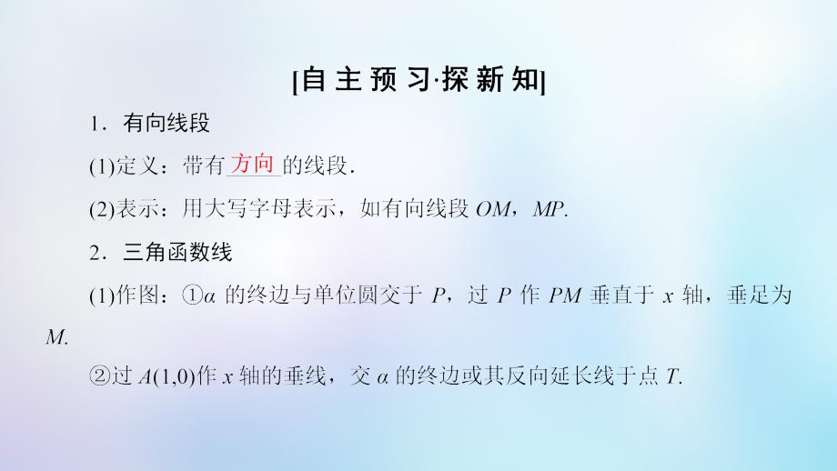 2018年秋高中数学 第一章 三角函数 1.2 任意的三角函数 1.2.1 第2课时 三角函数线及其应用课件 新人教a版必修4_第3页