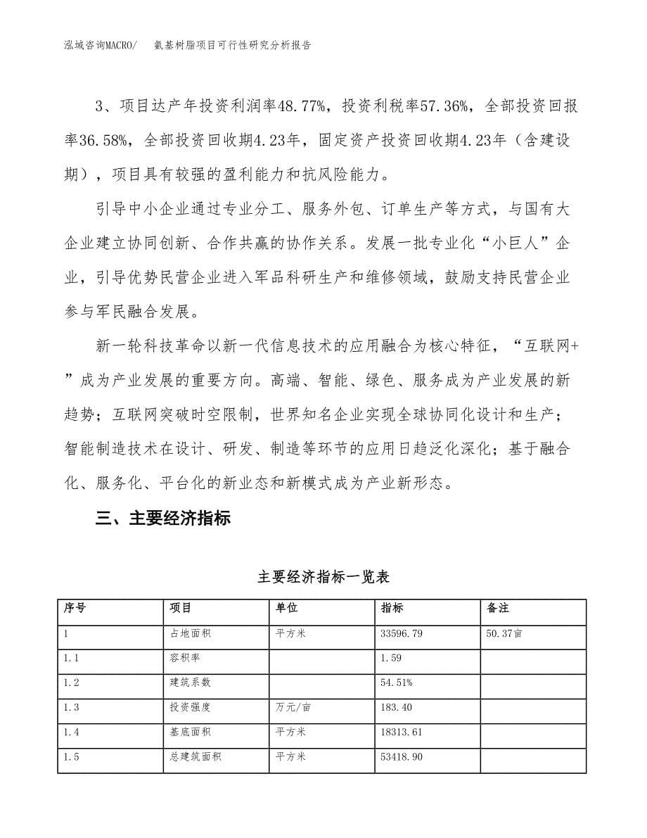 项目公示_氨基树脂项目可行性研究分析报告.docx_第5页