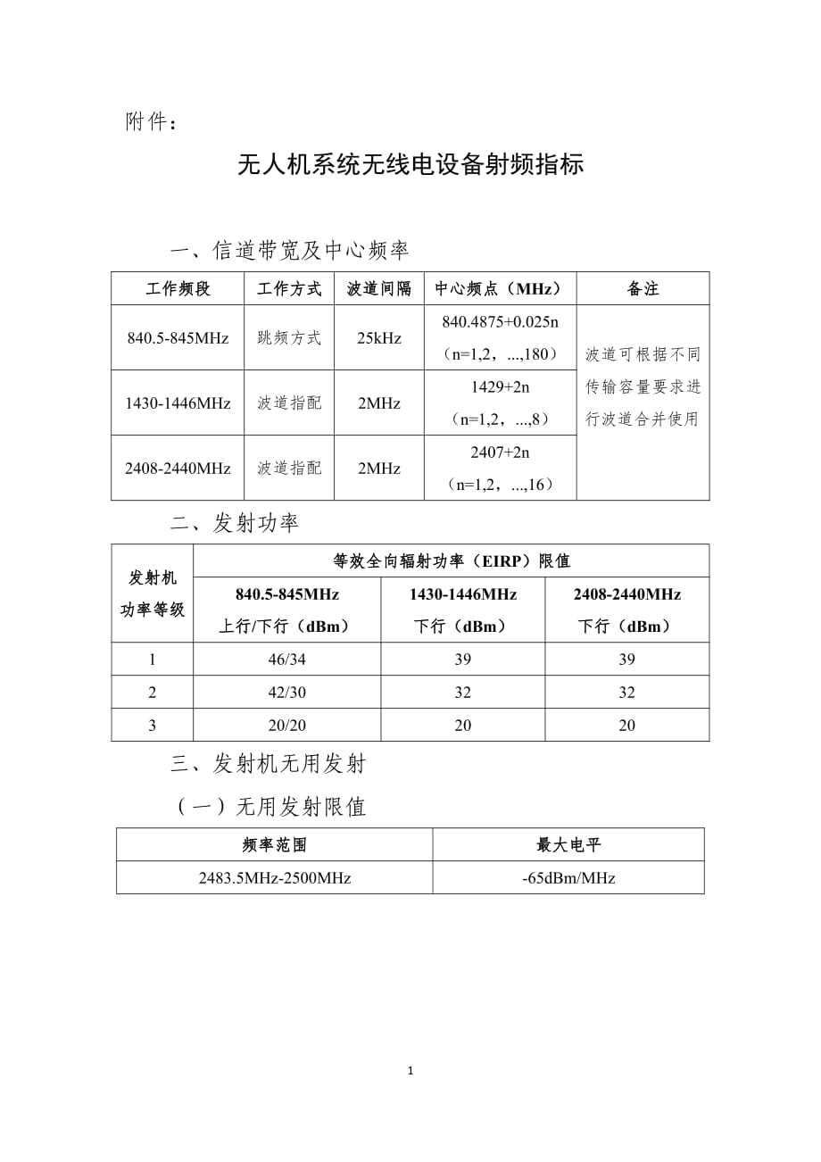 无人机系统频率使用事宜-工信部_第2页