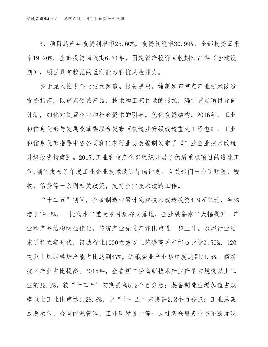 项目公示_枣糕点项目可行性研究分析报告.docx_第5页