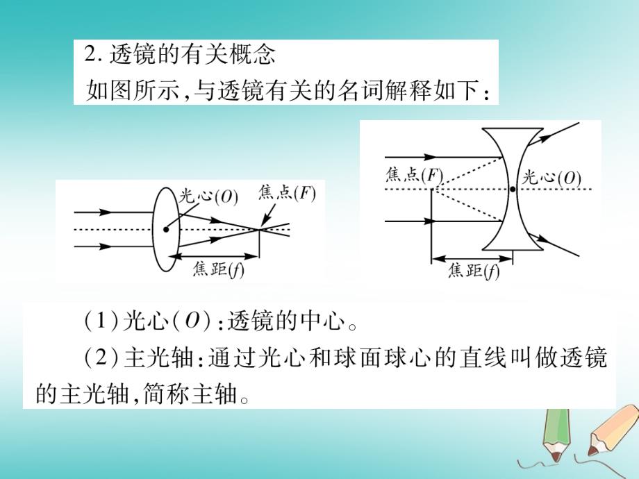 2018秋八年级物理上册 第四章 第5节 科学探究：凸透镜成像（第1课时 认识透镜）习题课件 （新版）教科版_第3页