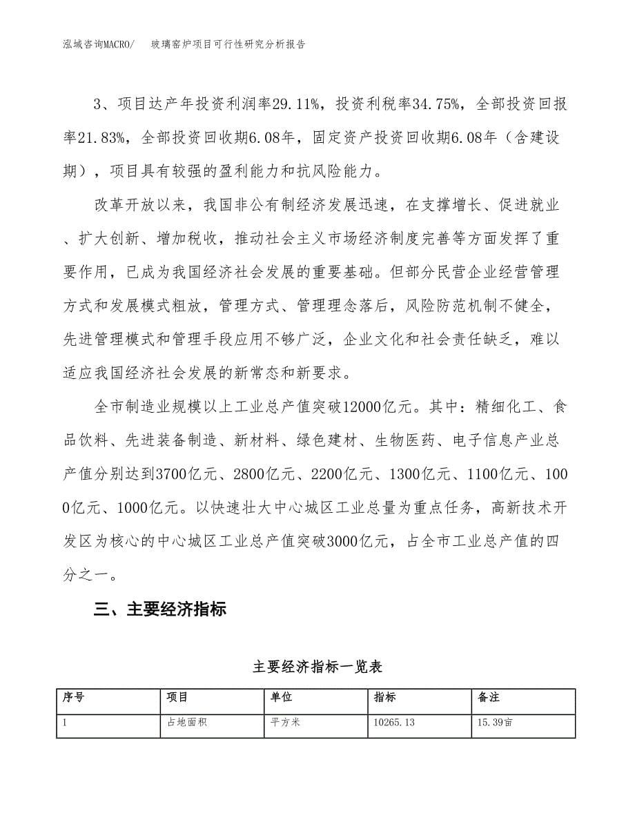 项目公示_玻璃窑炉项目可行性研究分析报告.docx_第5页