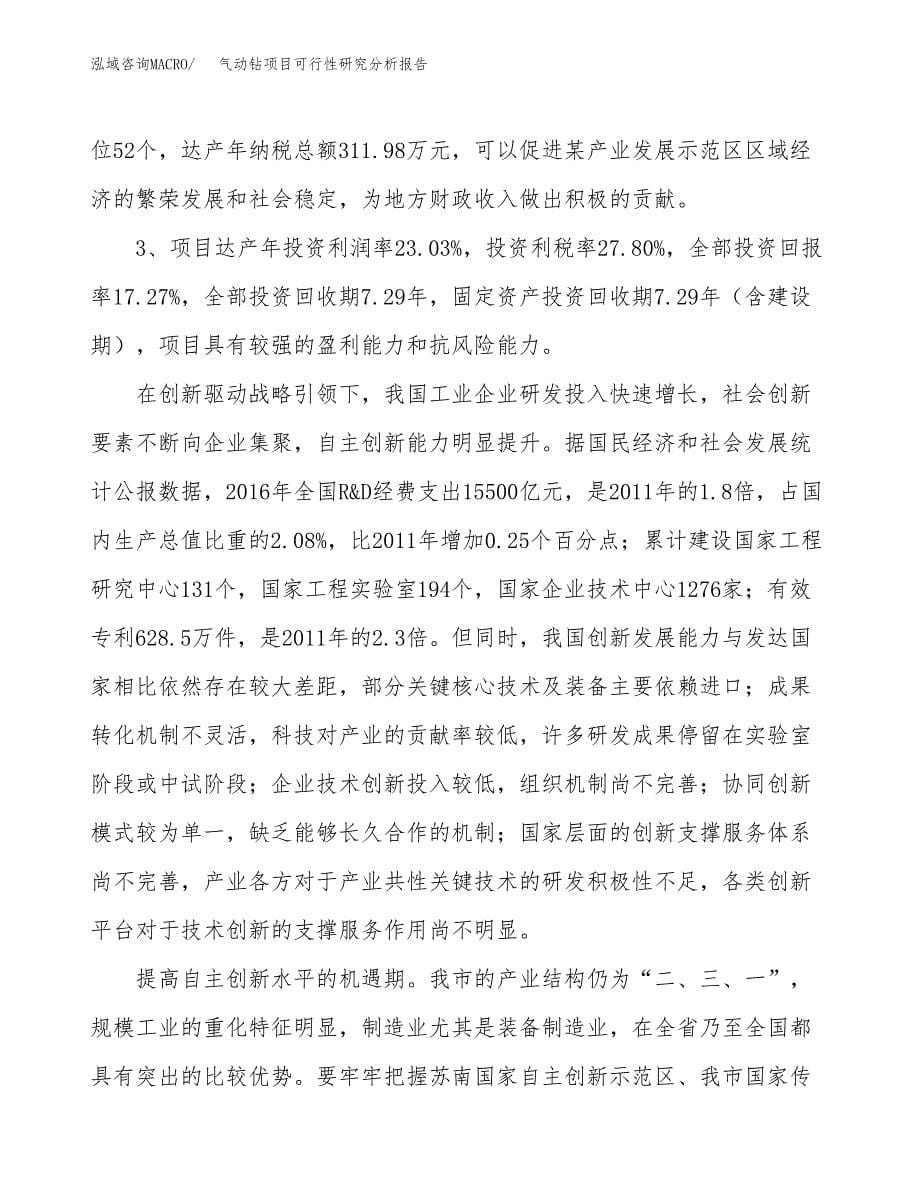 项目公示_气动钻项目可行性研究分析报告.docx_第5页