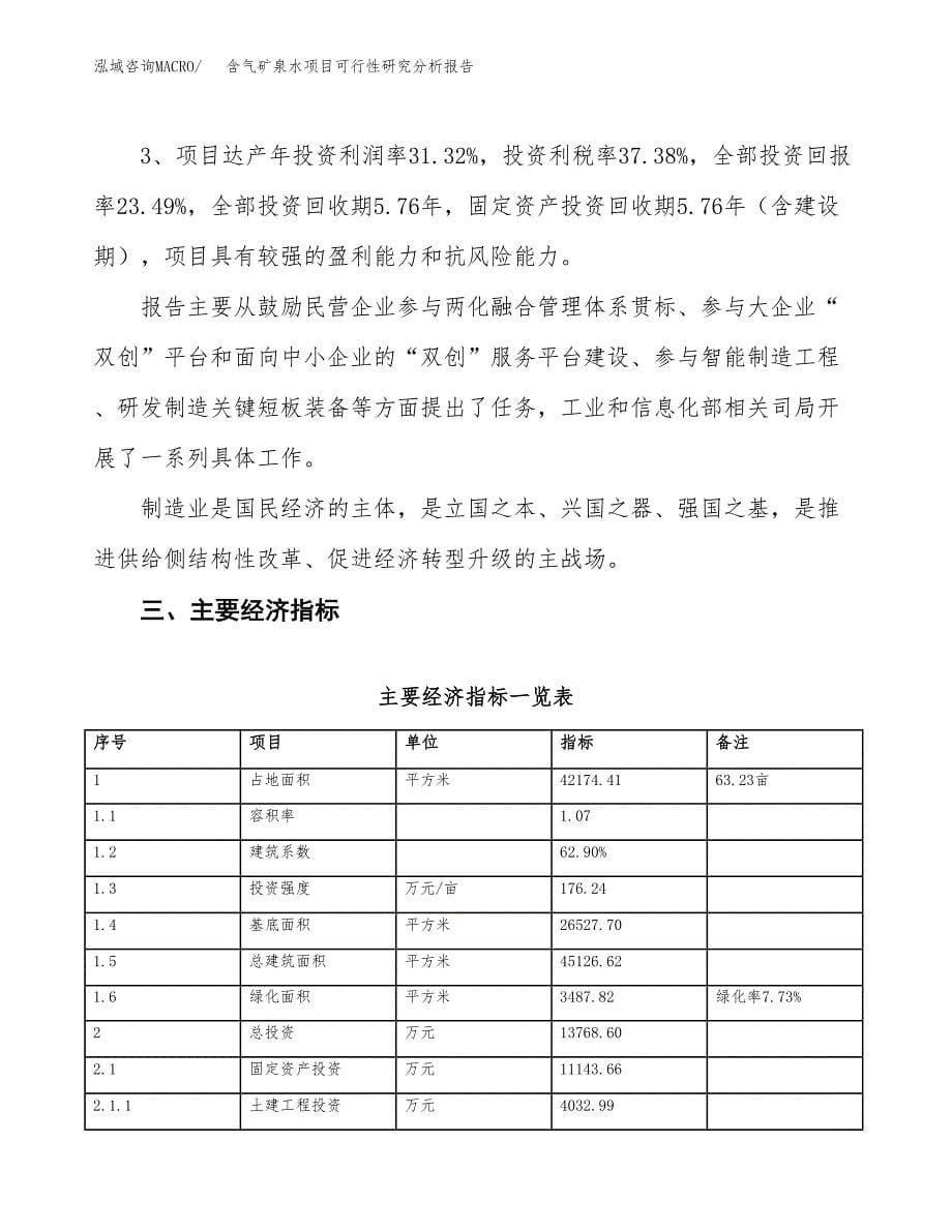 项目公示_含气矿泉水项目可行性研究分析报告.docx_第5页